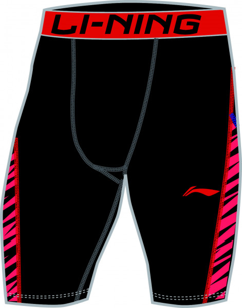 Unterziehhose Tight Unterhose "Tournament Shorts" rot - AUSL019-2 3XL = XXL EU