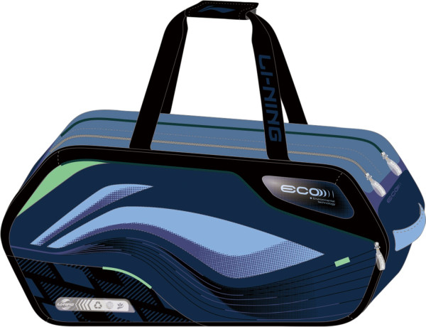 Badminton Square Bag "Int. Teams Hexagon" weiß - ABJU013-4