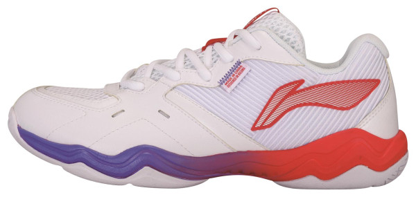 Unisex Badmintonschuh Schallwelle II weiß/rot - AYTS016-3