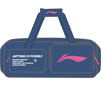 Badminton Square Bag "Motivation" blau - ABLU069-4