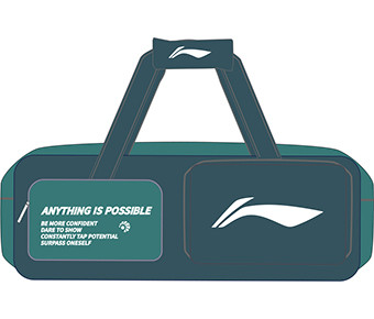 Badminton Square Bag "Motivation" grün - ABLU069-3