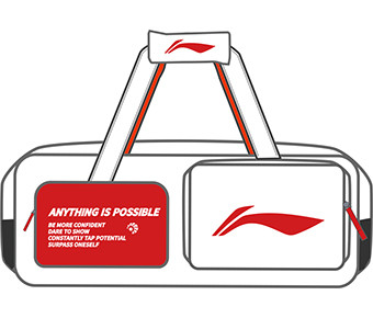 Badminton Square Bag "Motivation" weiß - ABLU069-2