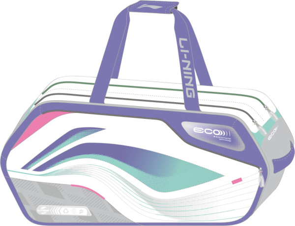 Badminton Square Bag "Int. Teams Hexagon" weiß - ABJU013-2