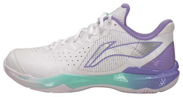 Unisex Badmintonschuh Donner 2 - weiß/lila - AYZU015-1